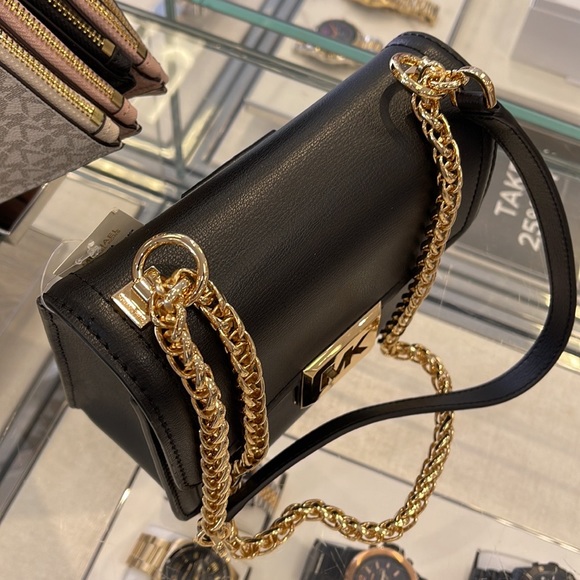 MICHAEL KORS SONIA SMALL SHOULDER XBODY BLACK COLOR - Picture 4 of 16